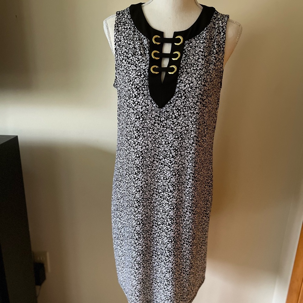 Michael Kors NWOT Black and White Floral Dress